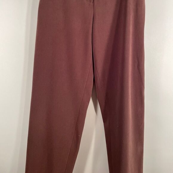 CHOCOLATE ULTRA SUEDE PANTS SUIT by TALBOTS SIZE 8 - Picture 8 of 11